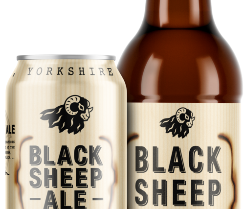 Black Sheep Ale Bottle & Can