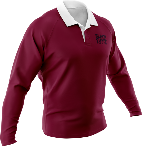 Black Sheep Rugby Shirt Maroon