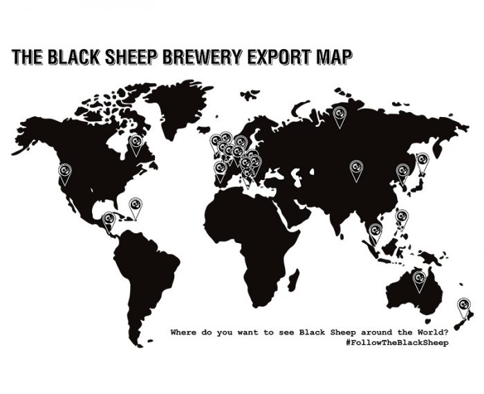 Black Sheep Export Map