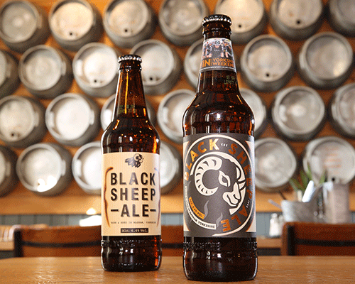 Black Sheep Ale Rebrand Old vs New