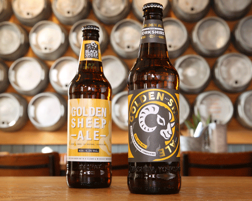 Golden Sheep Ale Rebrand Old vs New