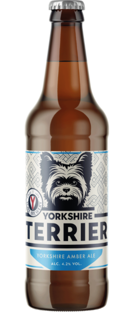 Bottle of Yorkshire Terrier Amber Ale Beer