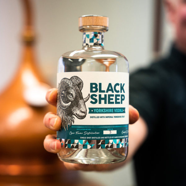 Bottle of Black Sheep Yorkshire Vodka