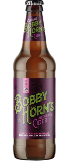 Bottle of Bobby Horn's Hedgerow Cider