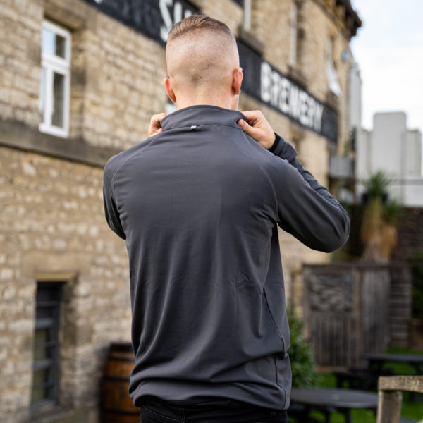Black Sheep Half Zip Sweat Top - Image 3