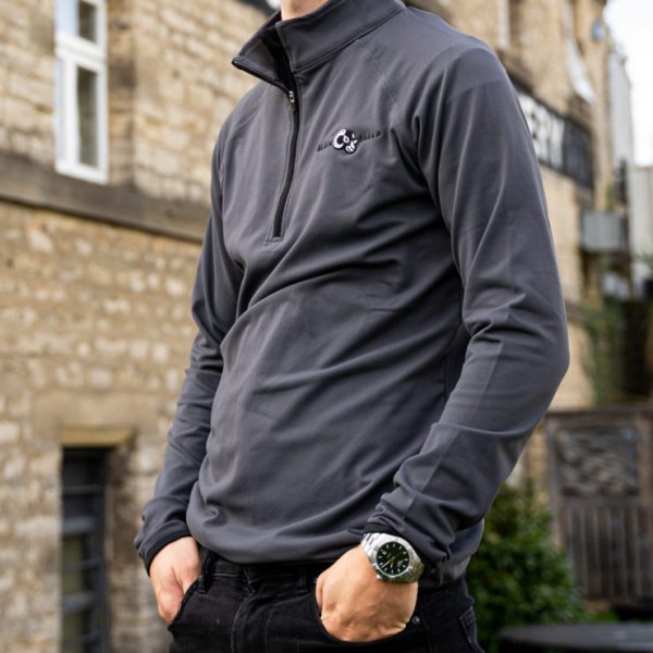 Black Sheep Half Zip Sweat Top