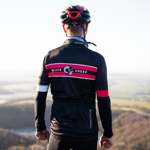 Black & Pink Mens Black Sheep Cycling Jersey